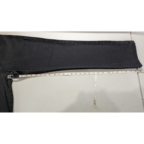 Lauren Ralph Lauren Jeans Womens 14 Black Jeans Modern Slim Gold Embroidered - Picture 10 of 11